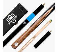 PRO147 Hurricane Walnut 57 Inch ¾ Joint Heavy Weight Snooker Pool Cue 9.5mm Tip (Cue + Case + Extensions)