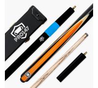 PRO147 Jester 3/4 Joint Snooker and Pool Cue and Case Set with 9.3mm Tip, Gold