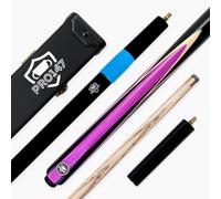PRO147 Jester 3/4 Joint Snooker and Pool Cue and Case Set with 9.3mm Tip, Purple