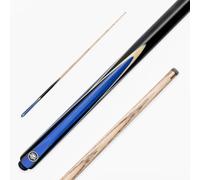 PRO147 Jester 57 Inch One Piece Snooker and Pool Cue with 9.3mm Pro Layered Tip, Blue
