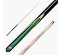 PRO147 Jester 57 Inch One Piece Snooker and Pool Cue with 9.3mm Pro Layered Tip, Green