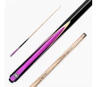 PRO147 Jester 57 Inch One Piece Snooker and Pool Cue with 9.3mm Pro Layered Tip, Purple
