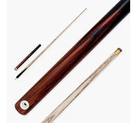 PRO147 Pearl Series 57 Inch Hand Spliced 3/4 Jointed Snooker Pool Cue with 9.5mm Pro Red Leather Tip (A)