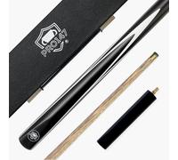 PRO147 STRIKER 3/4 Snooker Pool Cue and Case Set Black Reinforced Case, Extension 9.5mm Tip (Standard (Cue + Case + Mini Butt))