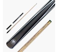 PRO147 Striker 57 Inch ¾ Joint Ash Snooker Pool Cue with 9.5mm Layered Tip - 6 Inch Mini Butt Extension Included