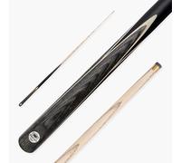 PRO147 Trident 57 Inch 1 Piece Hand Spliced Ash Snooker and Pool Cue with 9.5mm Tip (Grey)
