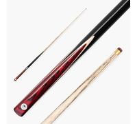 PRO147 Trident 57 Inch 1 Piece Hand Spliced Ash Snooker and Pool Cue with 9.5mm Tip (Red)