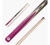 PRO147 TRIUMPH 57 Inch 2 Piece Centre Joint Premium Ash Snooker and Pool Cue with 9.5mm Professional Layered Tip (Purple)