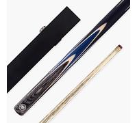 PRO147 Vortex 57 Inch 2 Piece Snooker and Pool Cue with 9.5mm Red Layered Professional Tip (Blue Cue + Case Set)