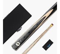 PRO147 Windser 2 Piece Snooker Pool Cue & Hard Case Set with 9.5mm Tip Grey