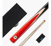 PRO147 Windser 2 Piece Snooker Pool Cue & Hard Case Set with 9.5mm Tip | Ideal for Aspiring Players, Tip Shaped and Ready for Play, Highly Portable, Protective Case for Transport, Towel to Clean Cue