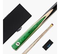 PRO147 Windser 2 Piece Snooker Pool Cue & Hard Case Set with 9.5mm Tip | Ideal for Aspiring Players, Tip Shaped and Ready for Play, Highly Portable, Protective Case for Transport, Towel to Clean Cue
