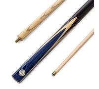 PRO147 WINDSOR 57 Inch 2 Piece Centre Joint Ash Snooker Pool Cue with 9.5mm Tip (Blue)