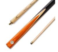 PRO147 WINDSOR 57 Inch 2 Piece Centre Joint Ash Snooker Pool Cue with 9.5mm Tip (Orange)
