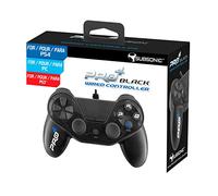 Pro4 black wired gamepad controller for Playstion 4 / PS4 Slim / PS4 Pro - Plug and Play instantly