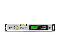PRO900 Magnetic Digital Level 16-inch(40cm) with 2 LCD Screens and Carrying Bag Included - 19 Measurements Memory Space - IP65 Rating - Elastomer Caps with High Energy Absorption