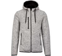 Proact Men's Heather Hooded Jacket in Mid Grey | Size: XL Proact Mid Grey XL