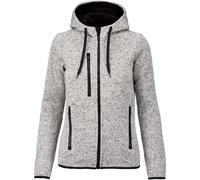 Proact Women's Heather Hooded Jacket in Mid Grey | Size: Large Proact Mid Grey L