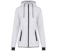 Proact Women's Performance Hooded Jacket in White | Size: 16 Proact White 16