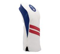 ProActive Sports | Vintage Golf Club Head Covers | for Drivers, Fairway Woods, and Hybrids | Classy Headcovers That Fit Most Clubs | Classic Leather Look | Driver Headcover | Red, White, & Blue