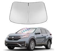 Proadsy 2025 Upgrade Windshield Sun Shade Custom Fit 2017-2022 Honda CRV Sunshade 4-Layer Foldable Front Sunshade Protector Sun Visor Blocks UV Rays Keep Car Cooler Accessories