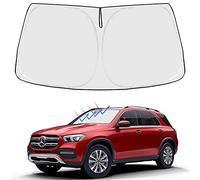 Proadsy 2025 Upgrade Windshield Sun Shade Custom Fit Mercedes Benz GLE 2020-2024 2025 4-Layer Foldable Front Sunshade Protector Sun Visor Blocks UV Rays Keep Car Cooler