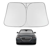 Proadsy 2026 Upgrade Windshield Sun Shade Custom Fit 2015-2016 Genesis Foldable Front Sunshade Protector Sun Visor Blocks UV Rays Keep Car Cooler