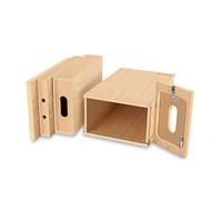 PROAIM Nested APPL-Box Set for Studio, Film Set & Photography, 5/8" Baby Pin Mount for Accessories, Multifunctional Wooden Boxes for Propping, Levelling, Sitting, or Standing (AB-12)