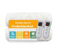 PROALLER Electric Blanket Electric Underblanket king Bed，160x140 CM Heated Underblanket 10 Heat Settings With Timer, Dual Control, Machine Washable Single Electric Blanket Heated Mattress Topper
