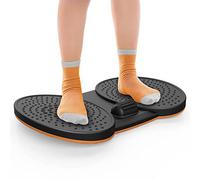 PROALLER Standing Desk Mat Balance Board Anti Fatigue Wobble Floor Mat Stand up Desk Accessory with Foot Massage for Office Fitness Workout and Stress Relief (Black, 20.3x13.2")