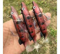 Proaovao Soft Fishing Lures Shad Minnow Swimbaits, Pre-Rigged Jig Heads Paddle Tail Swim Baits for Bass, Trout, Walleye, Crappie, Sinking Jigs Bait for Saltwater Freshwater, Fishing Gifts for Men (E)