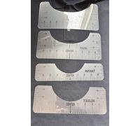 ProAttire T-Shirt Ruler Guide Alignment Tool Measurement Ruler for Fabric Cutting File Designs Supplies - 25.5cm
