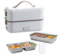 Proaustin Electric Lunch Box, Portable Food Warmer, 300W Faster Food Heater for Adults Student, Removable Stainless Steel Container, Single Layer