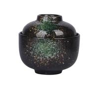 Proaustin Miso Soup Bowl with Lid,Japanese Rice Bowl Traditional Ceramic Ramen Bowl Food Serving Bowl for Soup Rice Noodle and Porridge Style C