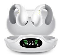Proaustin Ultra Open Ear Earbuds - Comfort Clip On Earbuds, Wireless Bone Headphones Design for Long Listening, Fast Charging for Running, Sports, and Travel, Carbon Black