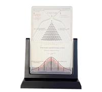 Probability Demonstration Model, Desk Galton Board with Bell Curve, Physics Lab Teaching Tool, Effective Statistical Law Experiment Tool, for Demonstration Random Distribution, Stress Relief Ornament