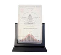 Probability Demonstration Model, Galton Board Desk Toy, Statistical Experiment Tool for Normal Distribution, Made from Acrylic and PP Materials for Educational Use