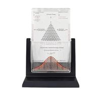 Probability Demonstration Model - Galton Board with Bell Curve for Statistical Law Experiments in Physical School Laboratories