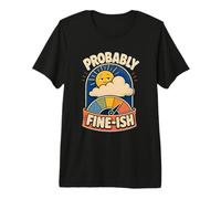 Probably Fine-ish Outdoor Humor Premium T-Shirt