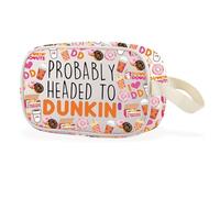 Probably Headed Clear Makeup Bag with Zipper Donut Lover Gift Coffee Refreshment Merch (Dunkin Cbag EU)