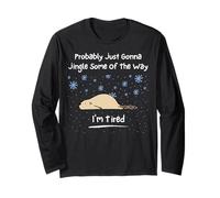Probably Jingle Some of The Way Beaver Cute Animal Lover Long Sleeve T-Shirt