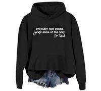Probably Just Gonna Jingle Some Of The Way I'm Tired Hoodie Probably Just Gonna Jingle Some Of The Way Sweatshirt Merry Christmas Sweatshirt Funny Christmas Sweatshirts for Women Black