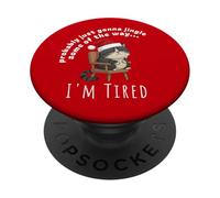 Probably Just Gonna Jingle Some Tired Cat Funny Christmas PopSockets Adhesive PopGrip