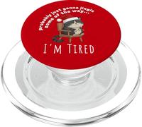 Probably Just Gonna Jingle Some Tired Cat Funny Christmas PopSockets PopGrip for MagSafe