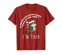 Probably Just Gonna Jingle Some Tired Cat Funny Christmas T-Shirt