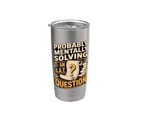 Probably Mentally Solving an SAT Question Tutor Stainless Steel Insulated Tumbler