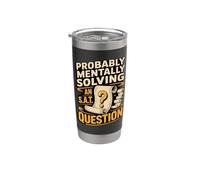 Probably Mentally Solving an SAT Question Tutor Stainless Steel Insulated Tumbler