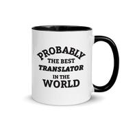 Probably The Best Translator in The World Drinkware Funny Cup Classic Mugs for Cappuccino Café Women 330Ml
