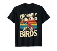 Probably Thinking About Birds Cardinal Birdwatching Value Graphic T-Shirt