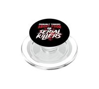 Probably Thinking About Food Or Serial Killers - Mistery PopSockets PopGrip for MagSafe